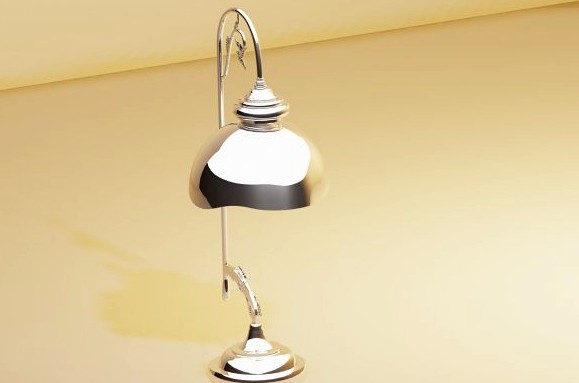 Chrome lamp 3D Model