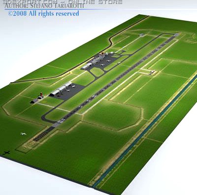 Airport scenario 3D Model