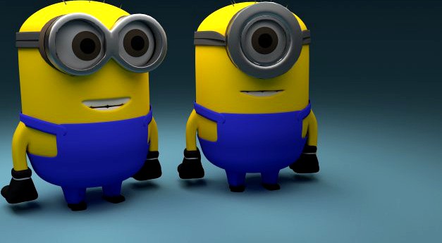 Mini Minions 3D Model