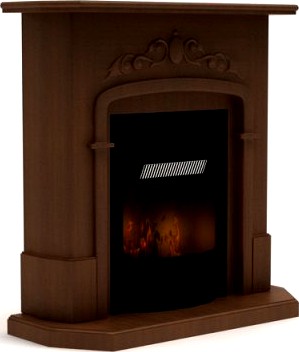 3DByte Fireplace 11 3D Model