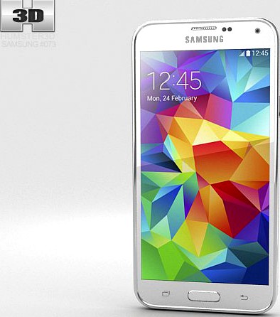 Samsung Galaxy S5 White 3D Model