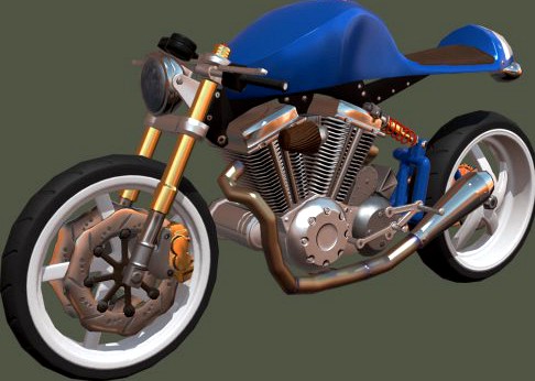 Concept Motorcycle 3D Model