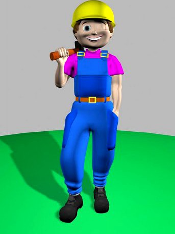 Worker 3D Model