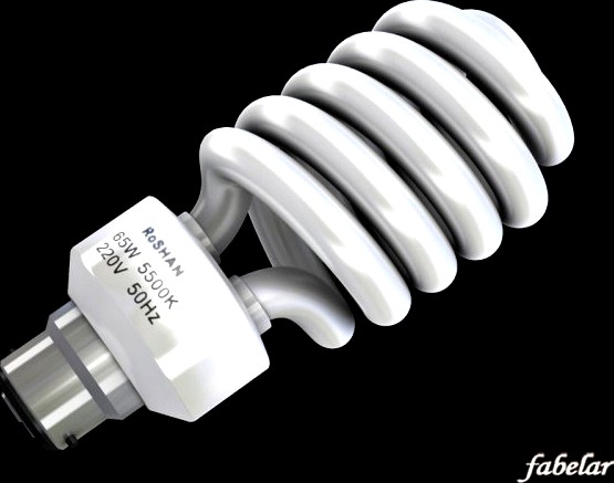 Energy saving bulb 2 3D Model