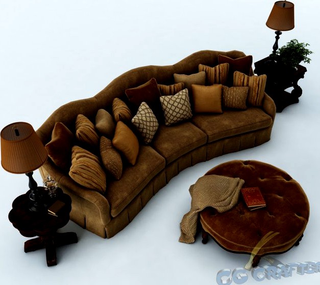 Sofa set 024 3D Model