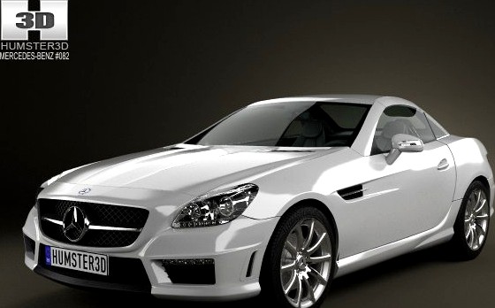 MercedesBenz SLKclass 55 AMG 2012 3D Model