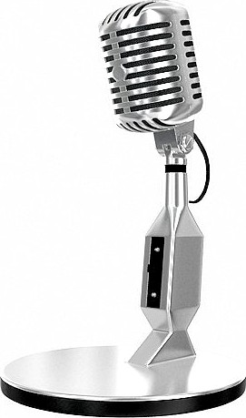 Retro microphone 3D Model