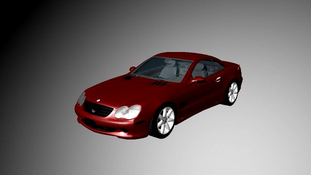 Mercedes SL500 3D Model