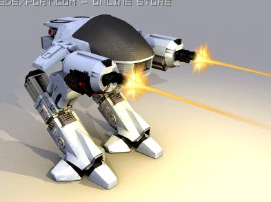 ED 209 enforcement droid 3D Model