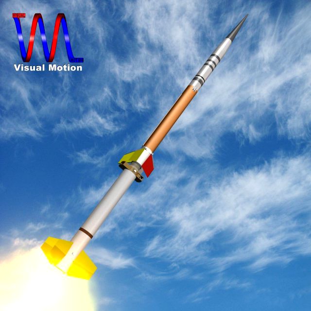 US TerrierImproved Malemute Rocket 3D Model
