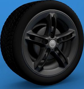 Download free Car Tyre 3D Model