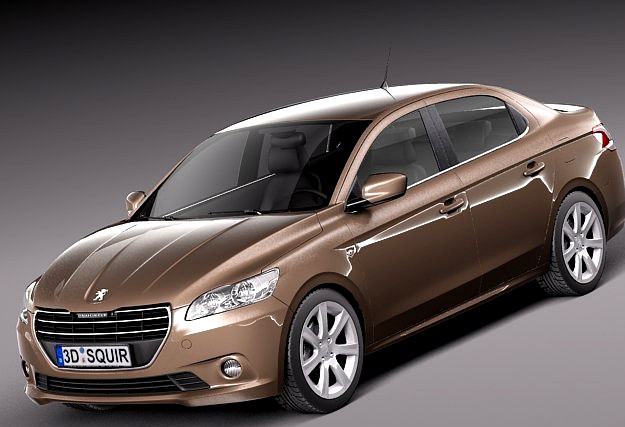 Peugeot 301 2013 3D Model