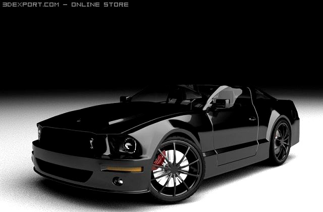 GT500 Mustang KITT 3D Model