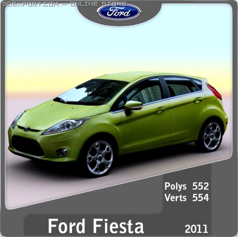 2011 Ford Fiesta 3D Model