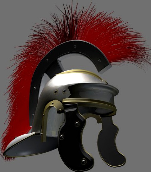 Imperial Roman Centurion Guard Helmet 3D Model