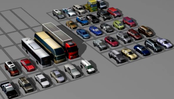 36 LowPolyCars 3D Model