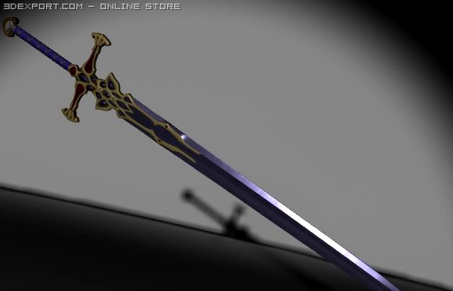 DarkElf Sword 3D Model