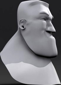 Cartoon head 3D Model