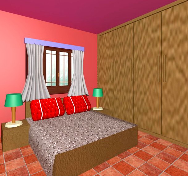 3d bedroom 3D Model