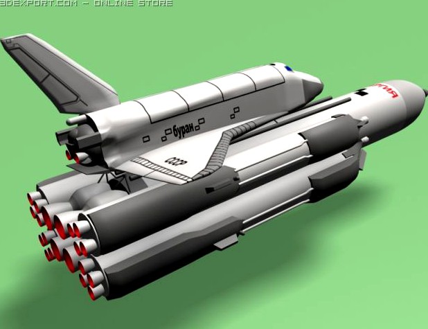 Spaceship Buran 3D Model