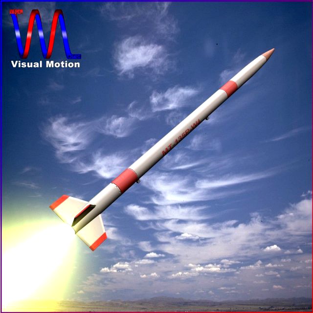 Japanese MT135 Rocket 3D Model