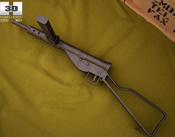 Sten Mark II 3D Model