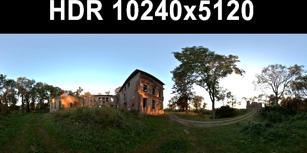 Ruin 4 Afternoon HDR Panorama 3D Model