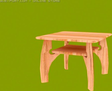 wood table 3D Model