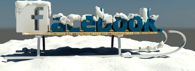 Social Media Winter Logos 3D Model