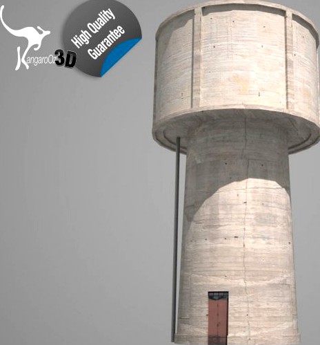 Water Tower 3D Model