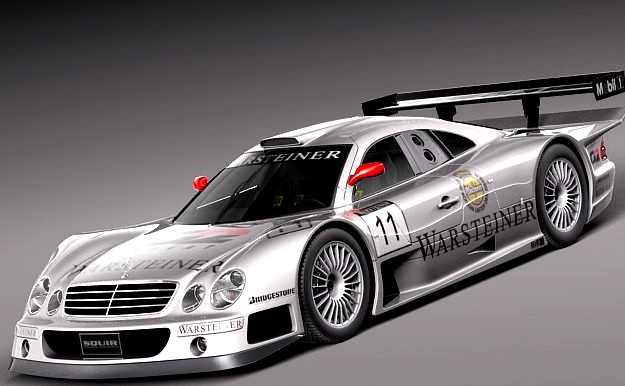 MercedesBenz CLK GTR 1998 3D Model