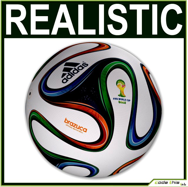 Brazuca Official Soccer Ball World Cup 2014 3D Model