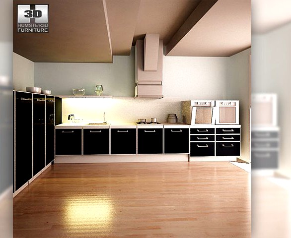 Kitchen set i2 3D Model