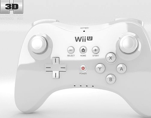 Nintendo Wii U Gamepad Pro 3D Model