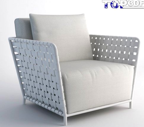 INOUT 801FW armchair 3D Model