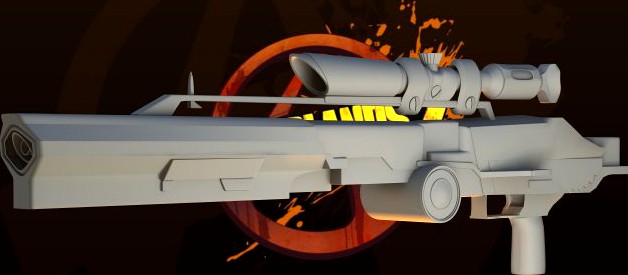 Borderlands Sniper Rifle 3D Model