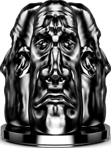 Three Faces Figure 3D Model