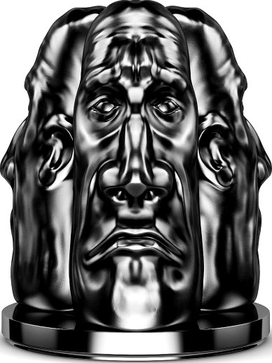 Three Faces Figure 3D Model