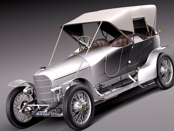 Austro Daimler Prince Henry 1910 3D Model