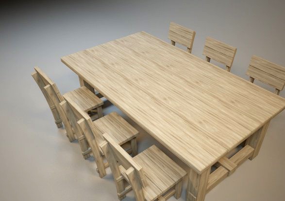 Dining group 3D Model