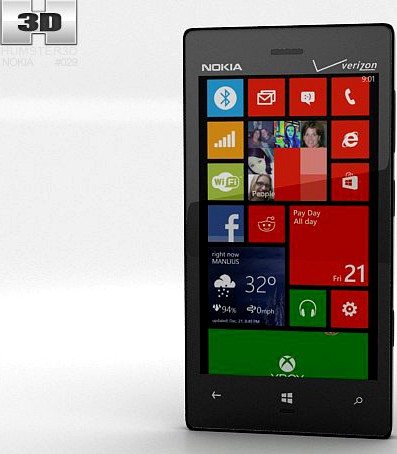 Nokia Lumia 928 3D Model