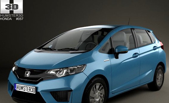 Honda Fit Jazz 2014 3D Model