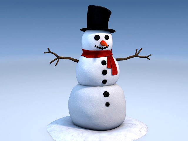 Snowman 3D Model