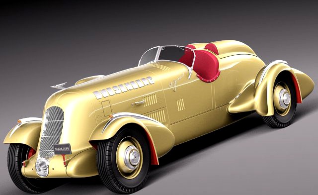 Duesenberg SJ Special Mormon Meteor 1935 3D Model