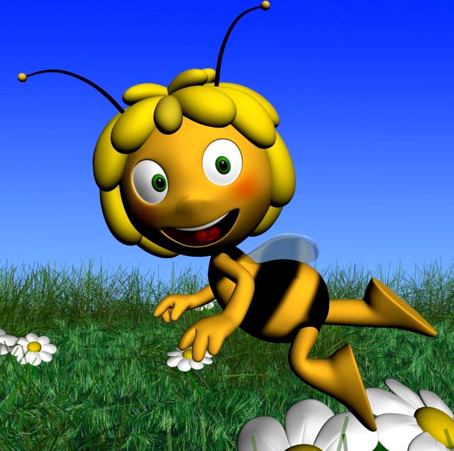 Maya the bee Rigged 3D Model