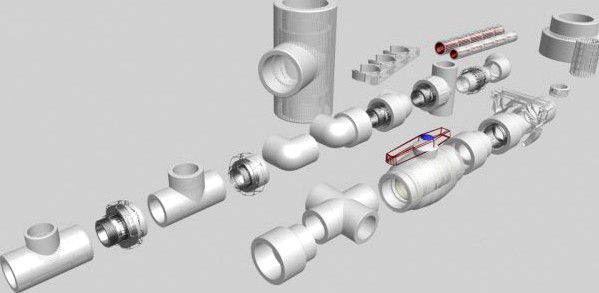 PIPE AND FITTINGS 3D Model