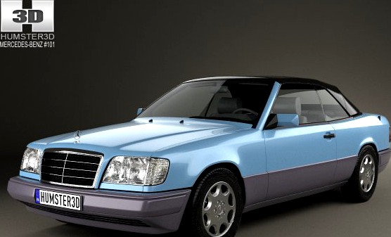 MercedesBenz Eclass convertible 1993 3D Model