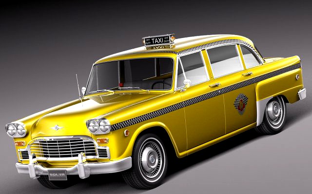 Checker Cab A8 Marathon 1956 to 1982 3D Model