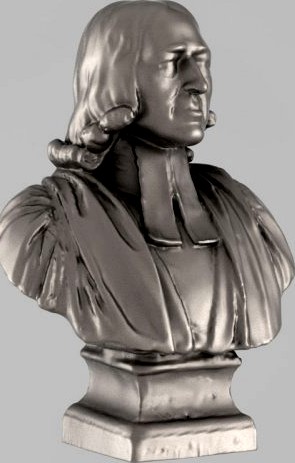 A bust of John Wesley 3D Model