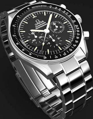 Omega Speedmaster Mens Watch 3D Model